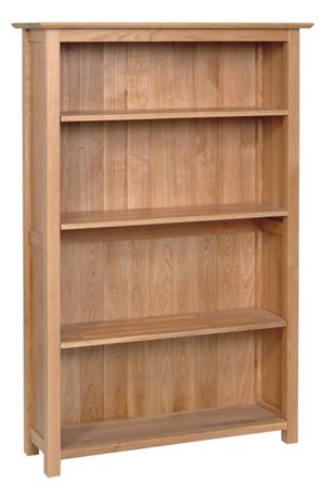 beetham oak 5 ft wide bookcase